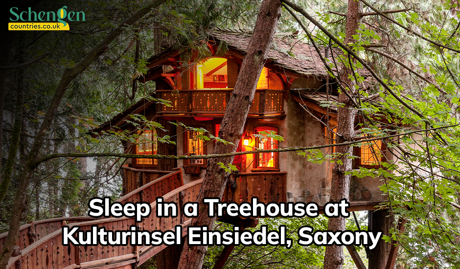 Sleep in a Treehouse at Kulturinsel Einsiedel, Saxony